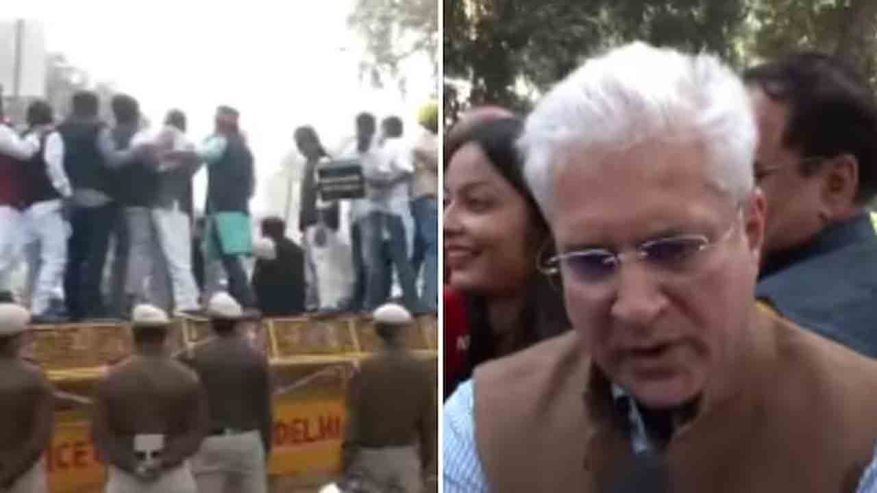 BJP protest | కేజ్రీవాల్ ఇంటి బయట బీజేపీ నిరసన..  కైలాష్ గహ్లోట్ నేతృత్వం