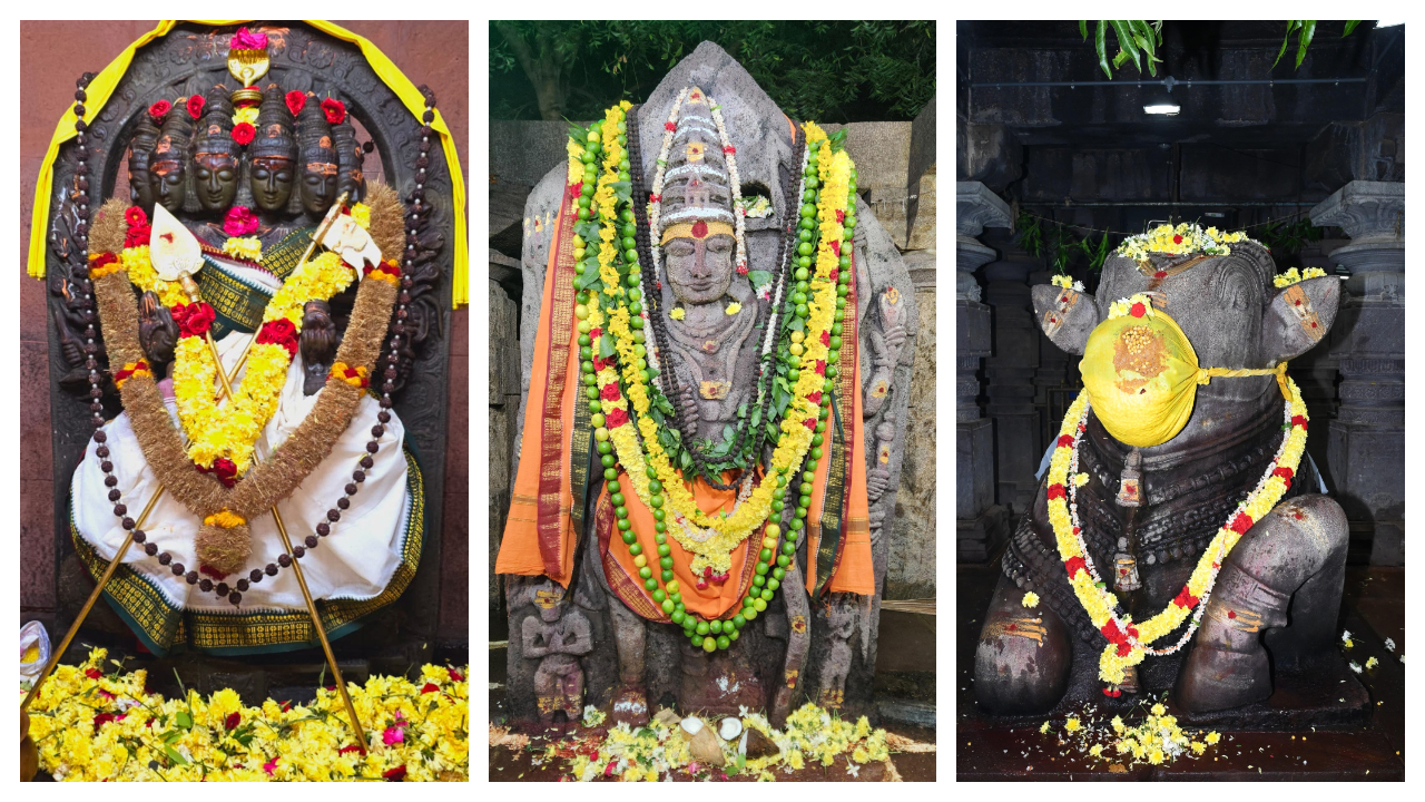 Srisailam | శ్రీశైలంలో వీరభద్రుడికి అభిషేకాలు.. బసవన్నకు శెనగలు నివేదన