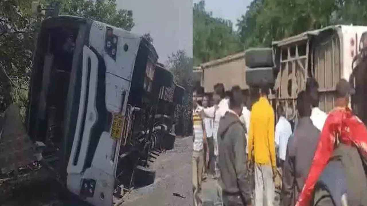 మహారాష్ట్రలో బస్సు బోల్తా.. 11 మంది మృతి..