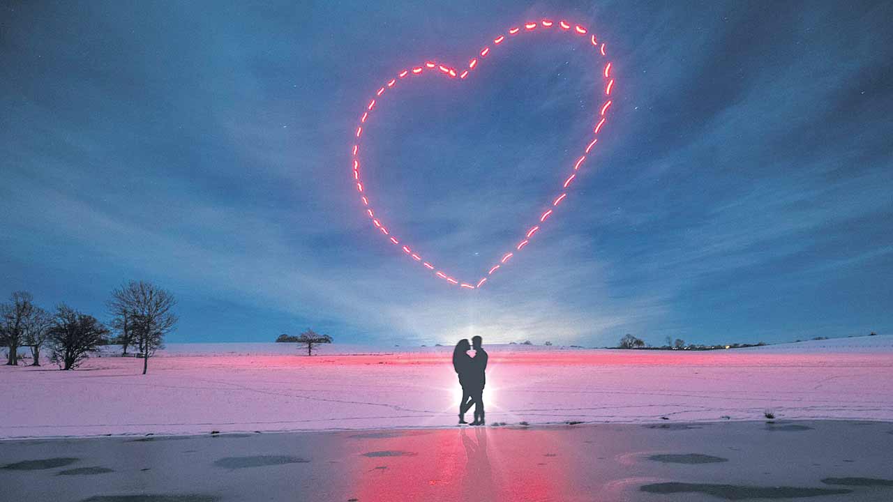 Droneswarm Valentines