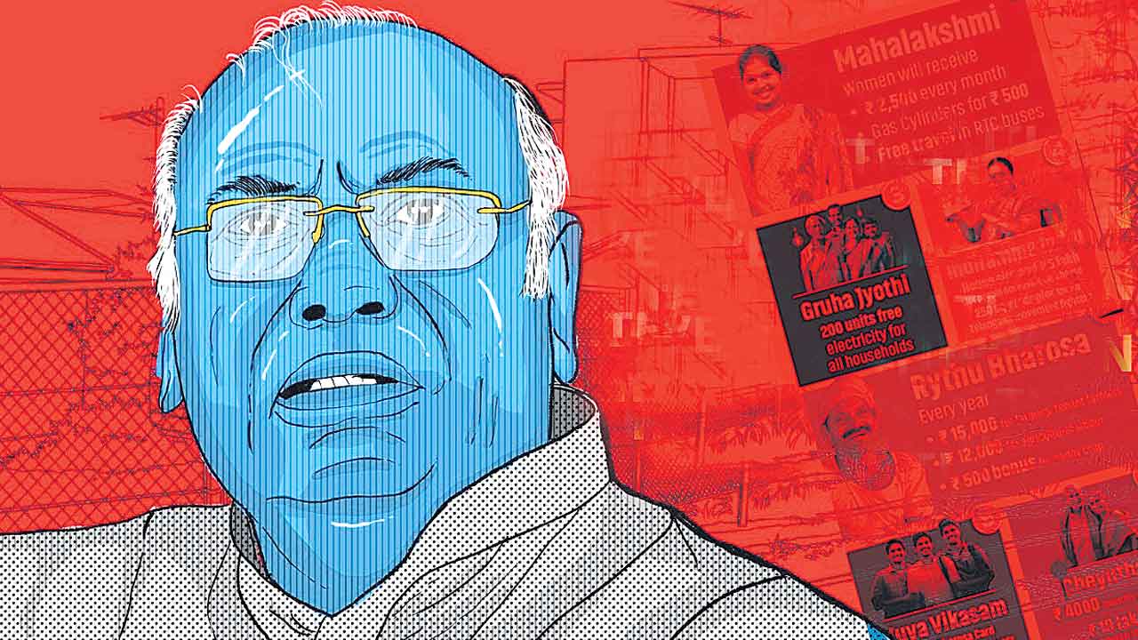 నిజాయతీ లేని ఖర్గే మాటలు