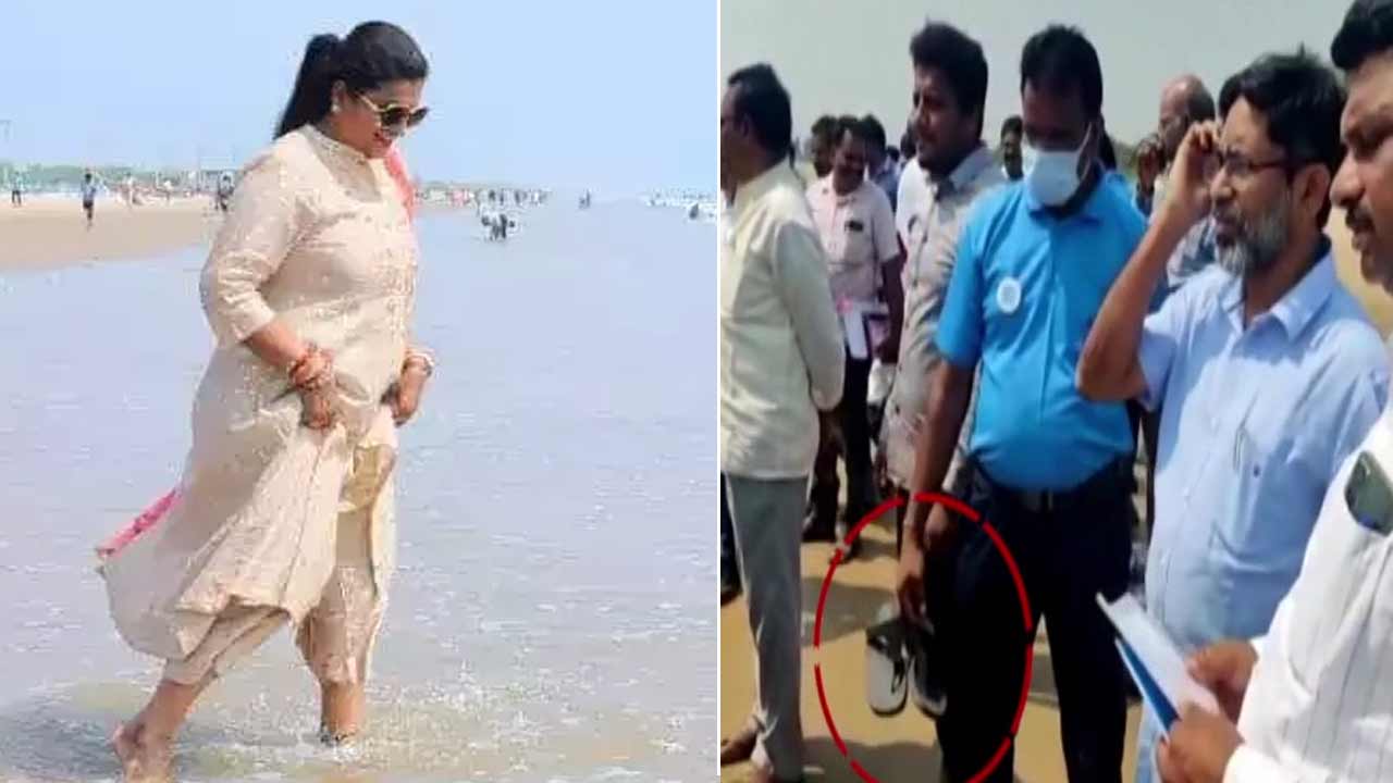 Roja Selvamani | అధికారితో చెప్పులు మోయించారని.. రోజాపై దళిత సంఘాల ఫిర్యాదు!