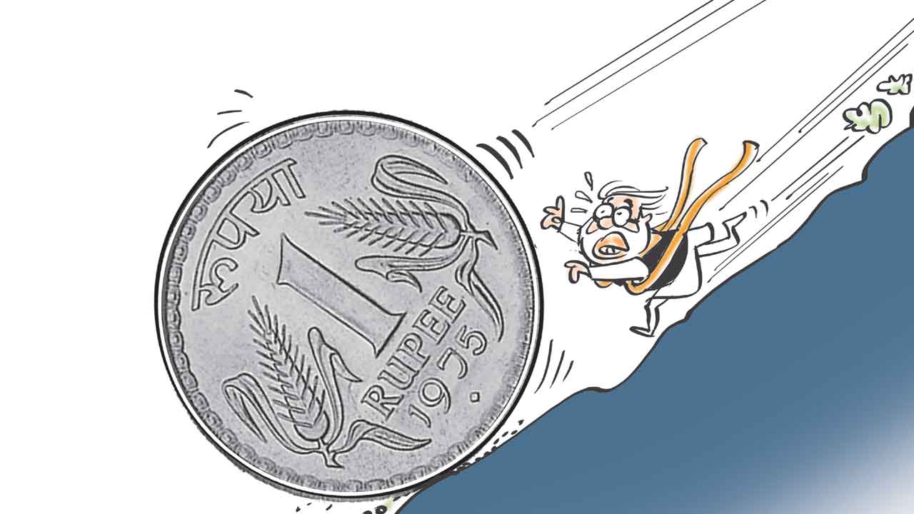 Rupee | రూపాయికి ట్రంప్‌ సెగ.. కరెన్సీ విలువ 8-10 శాతం తగ్గొచ్చన్న ఎస్బీఐ 