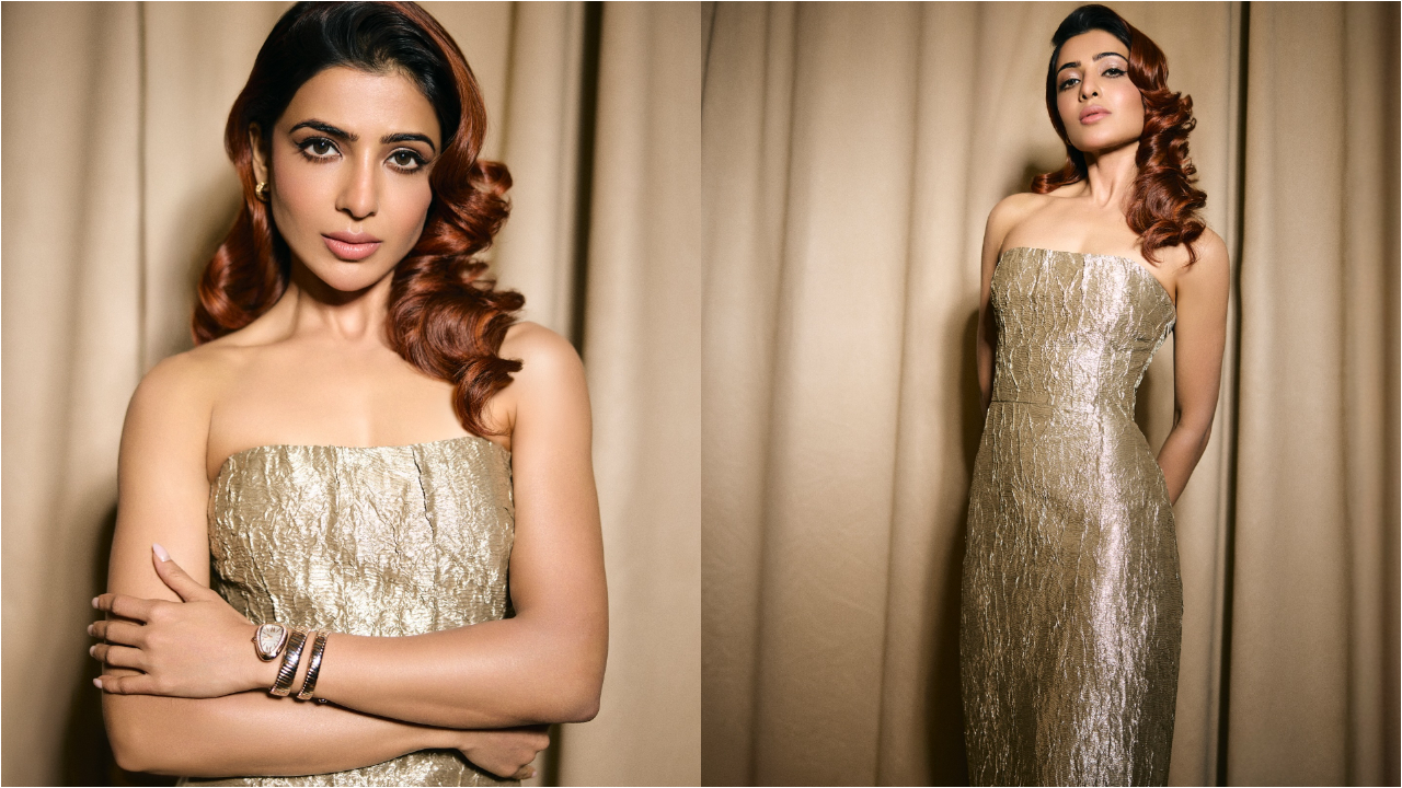 Samantha Ruth Prabhu | గోల్డెన్ డ్రెస్‌లో సమంత మెరుపులు.. చూస్తే అవాక్కవ్వాల్సిందే