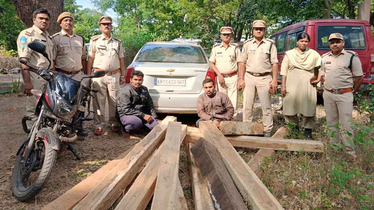 Asifabad | ఆసిఫాబాద్ జిల్లాలో అక్రమ కలప పట్టివేత