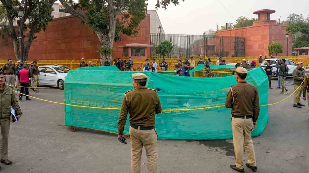 పార్లమెంటు ఎదుట యూపీవాసి ఆత్మాహుతి యత్నం