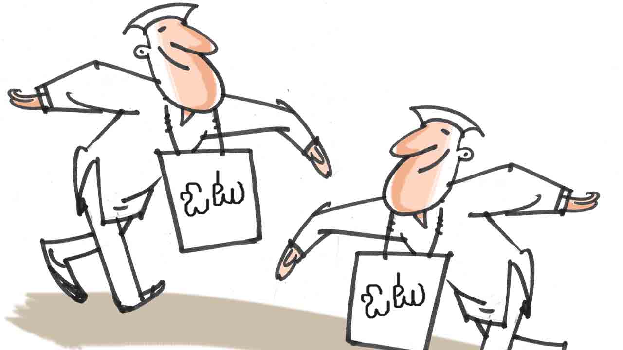 పాఠశాల వేళల్లో పంతుళ్ల ప్రచారం?