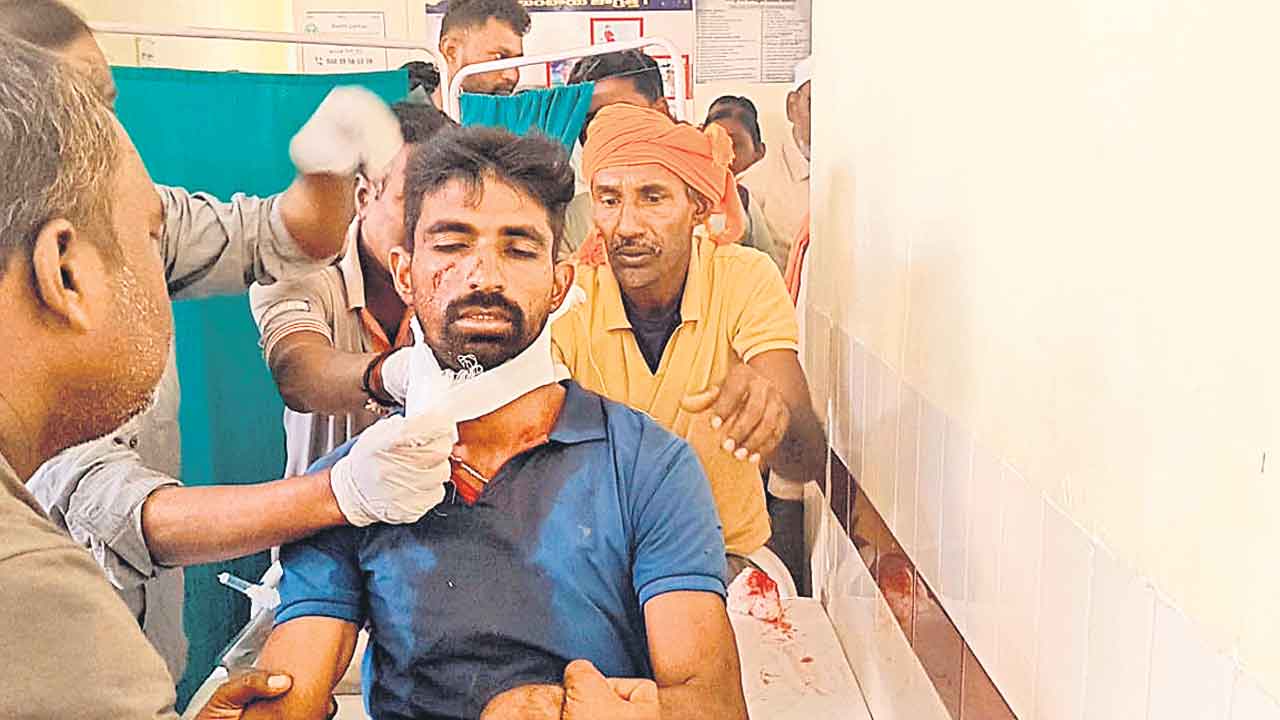 పులి దాడిలో రైతుకు తీవ్ర గాయాలు