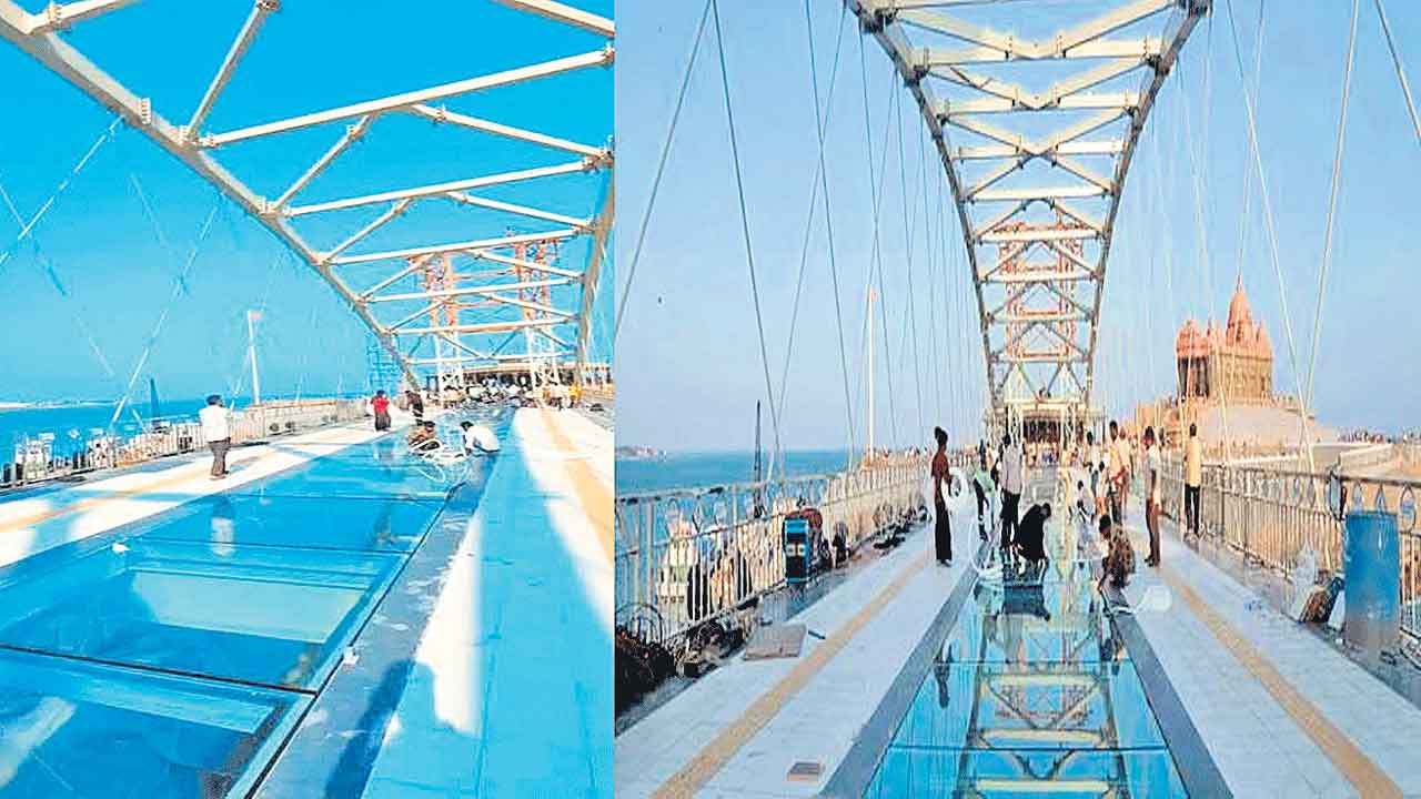 దేశంలోనే మొట్టమొదటి గాజు వంతెన