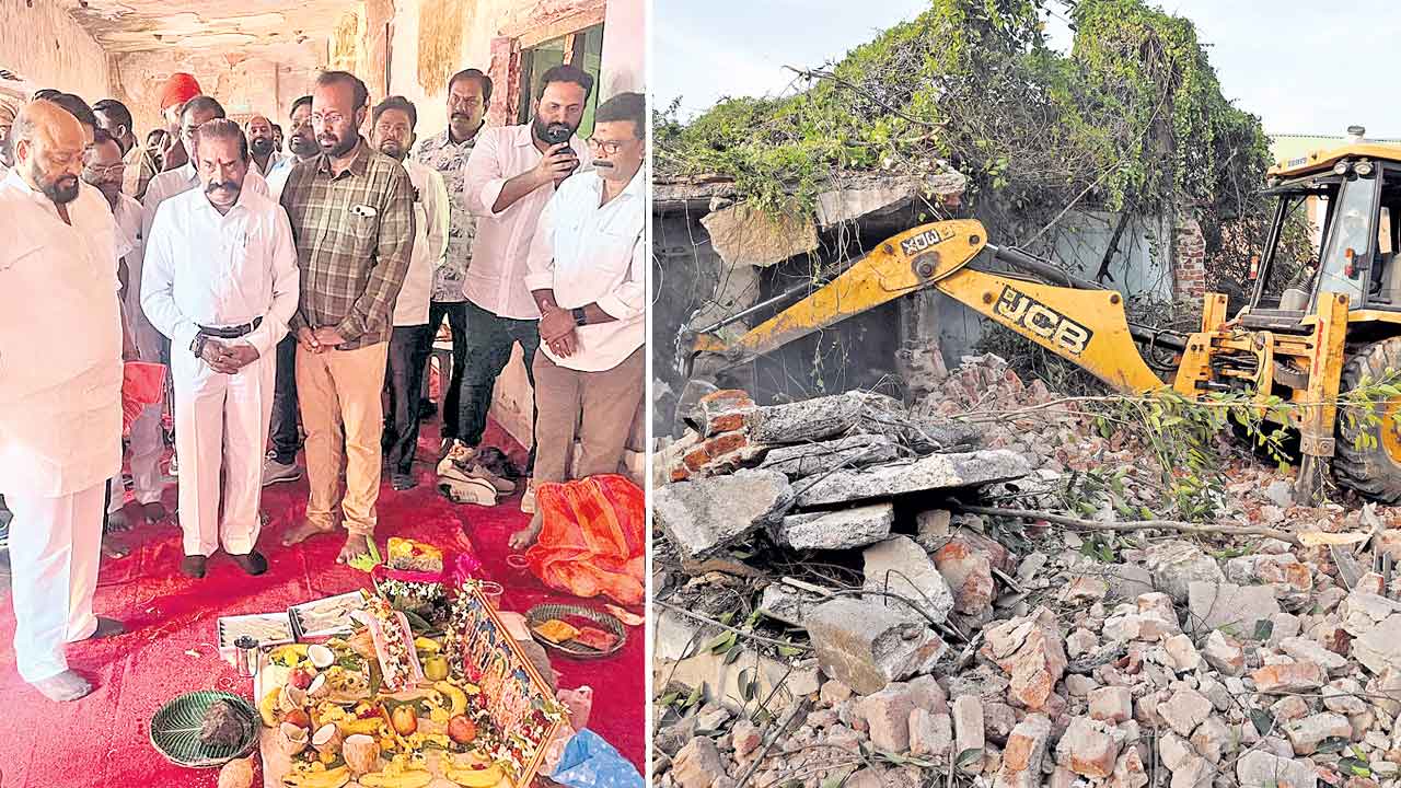 Azam Jahi Mills | ఆజంజాహి కార్మిక భవన్ కబ్జా.. కాటన్ మిల్లు ఆనవాళ్లు పూర్తిగా కనుమరుగు