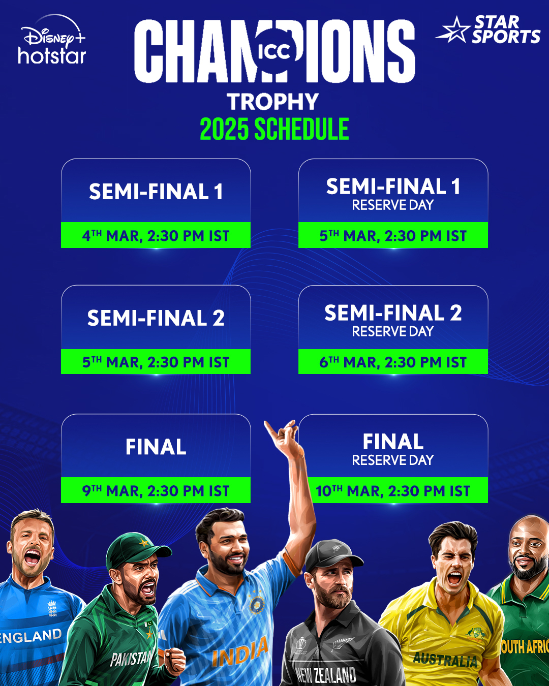 champions trophy schedule