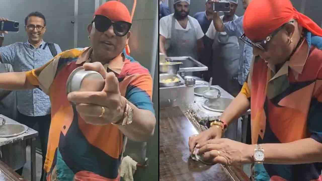 Drummer Sivamani | రెస్టారెంట్‌ కిచెన్‌లోని దోశ పెనంపై డ్రమ్స్‌ శివమణి ప్రదర్శన.. ఆకట్టుకుంటున్న వీడియో