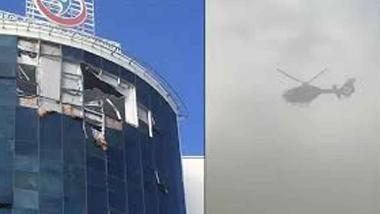 హస్పిటల్‌ భవనాన్ని ఢీకొన్న హెలికాప్టర్‌