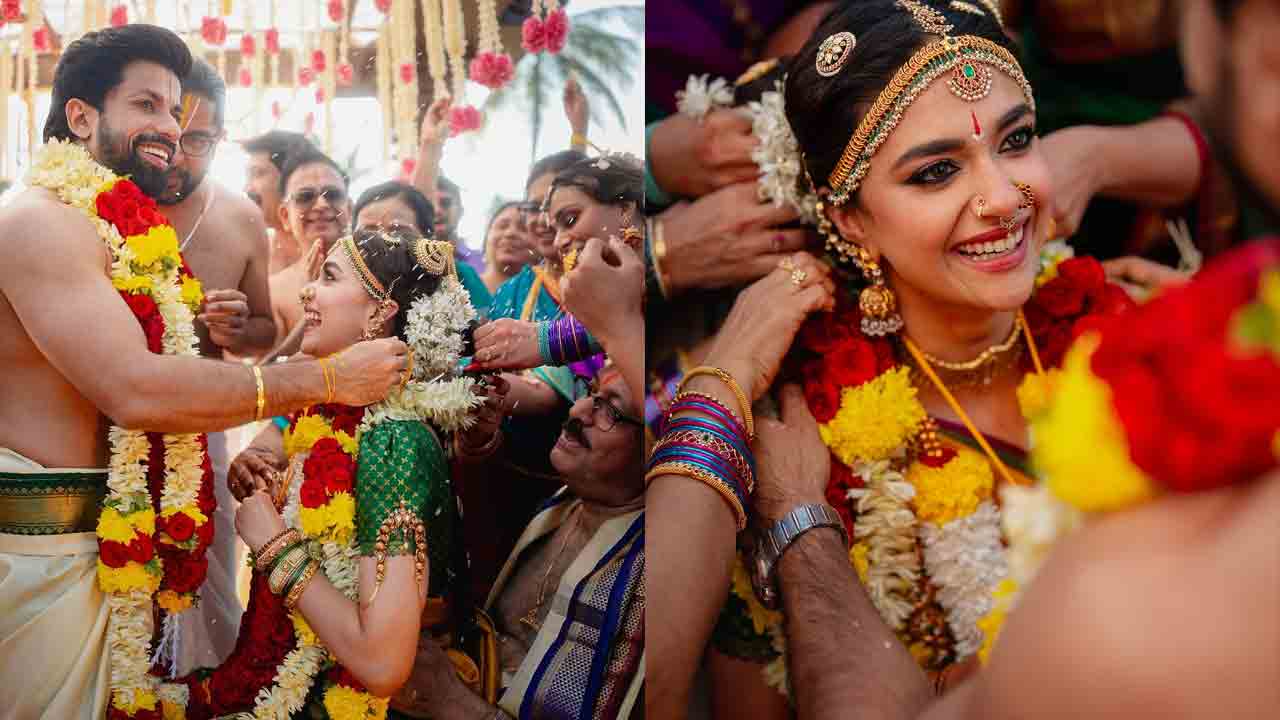 Keerthy Suresh | వివాహబంధంతో ఒక్కటైన కీర్తిసురేశ్‌-ఆంథోని తటిల్‌.. ఫొటోలు వైరల్