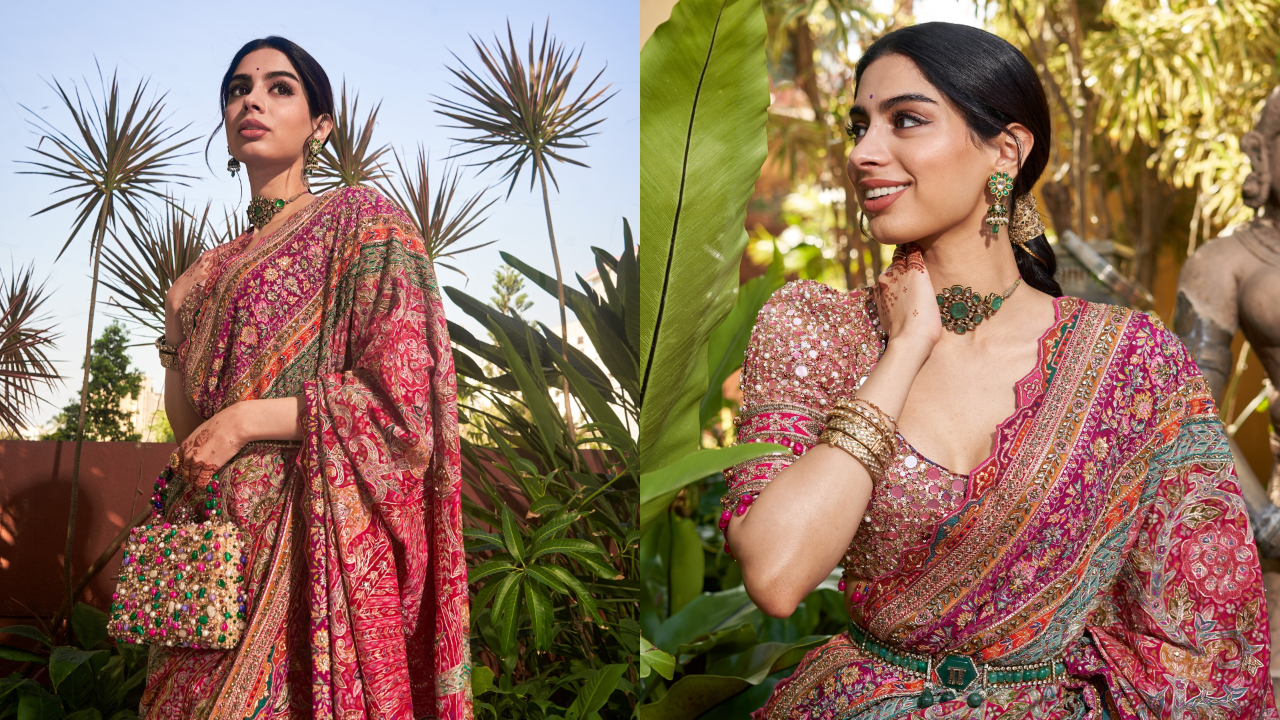 Khushi Kapoor | చీర‌క‌ట్టులో కుంద‌న‌పు బొమ్మ‌లా ఖుషి కపూర్..