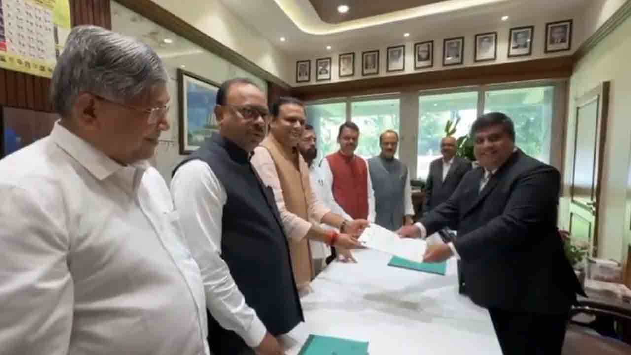 Maharastra speaker | మహారాష్ట్ర స్పీకర్‌ పదవికి బీజేపీ నేత రాహుల్ నర్వేకర్‌ నామినేషన్‌.. Video