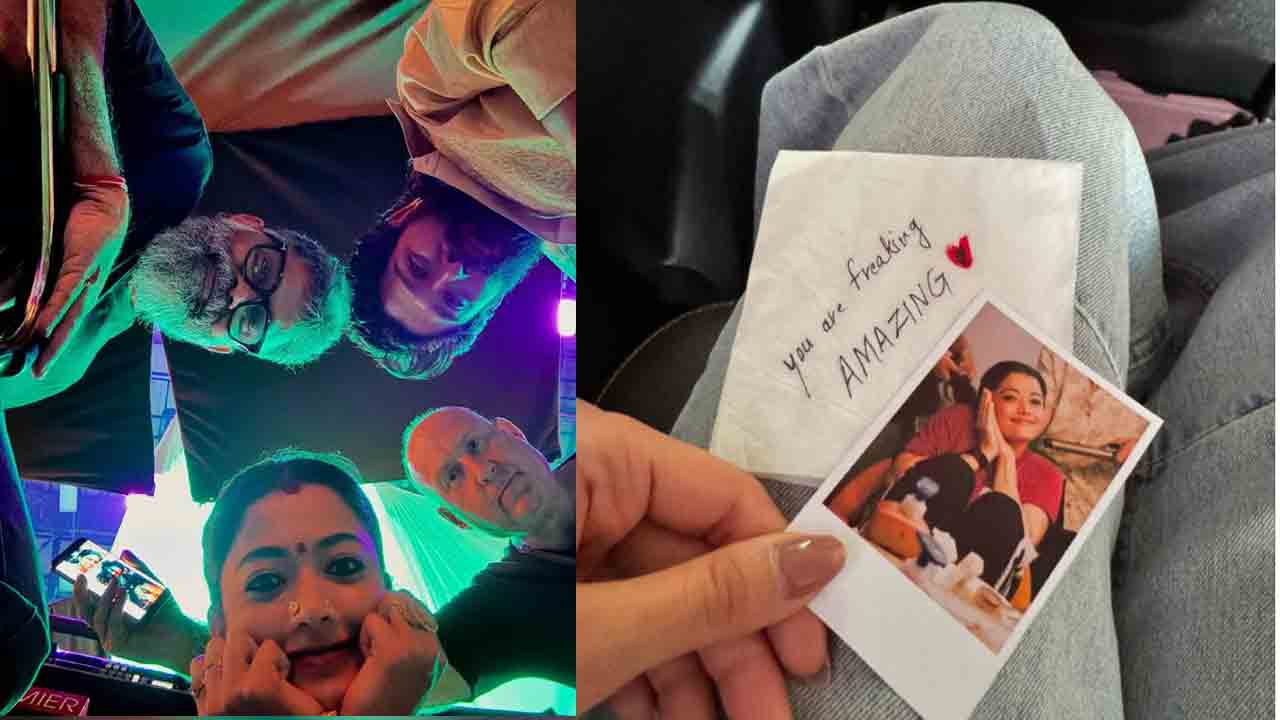 Rashmika Mandanna | ఎమోషన్స్‌లో మునిగిపోయా.. పుష్ప సెట్స్‌లో రష్మిక మందన్నా 