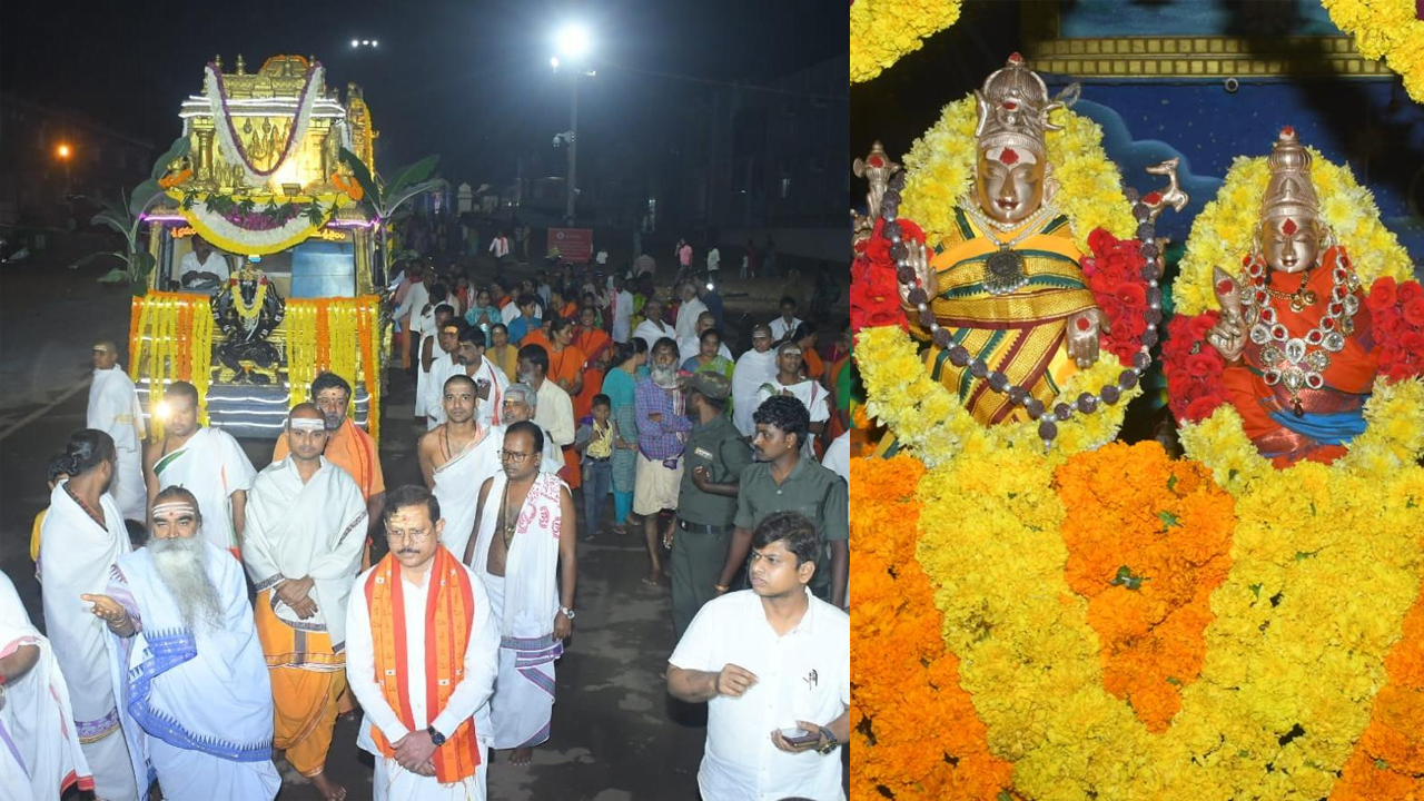 Srisailam Temple | శ్రీశైలంలో వైభవంగా పౌర్ణమి పూజలు.. ఘనంగా భ్రమరాంబ అమ్మవారి పల్లకీ ఉత్సవం