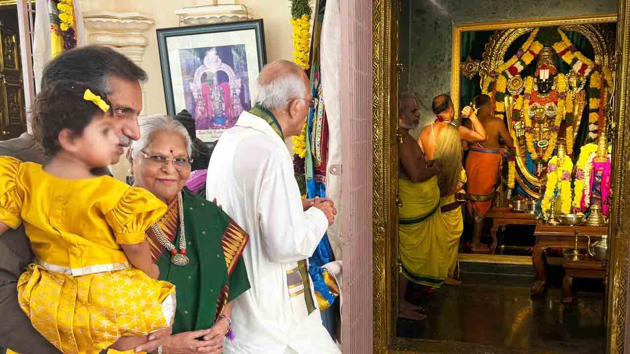 Klin Kaara | తాతయ్యతో క‌లిసి గుడికి వెళ్లిన రామ్ చ‌ర‌ణ్ కూతురు క్లీంకార.. ఉపాస‌న పోస్ట్ వైర‌ల్