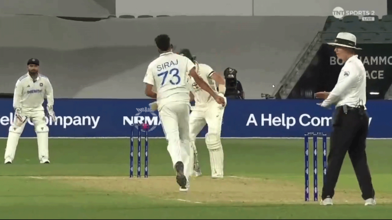 Mohammed Siraj: కోపంతో ఆసీస్ బ్యాట‌ర్‌పై బంతిని విసిరేసిన సిరాజ్.. వీడియో