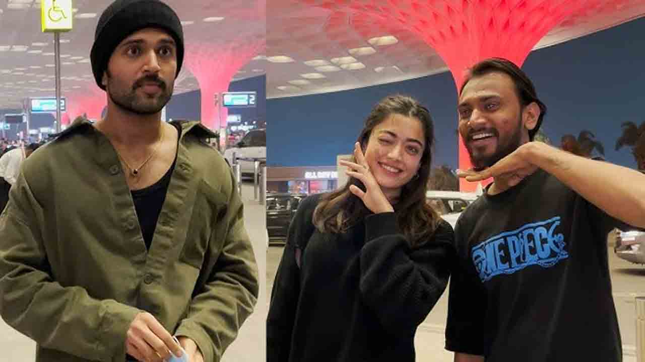 Vijay Rashmika | మ‌రోసారి కెమెరాకు చిక్కిన విజయ్ దేవరకొండ, రష్మిక.. వీడియో