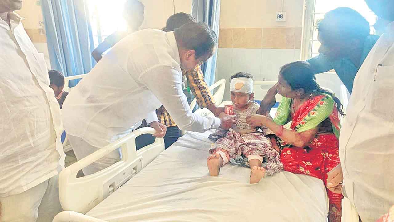 పెచ్చులూడిన అంగన్వాడీ భవనం