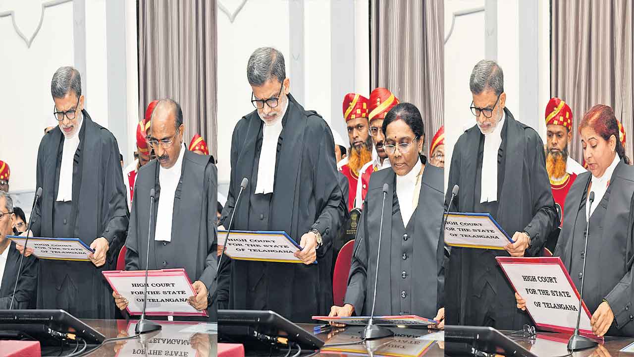 కొత్త న్యాయమూర్తుల ప్రమాణ స్వీకారం