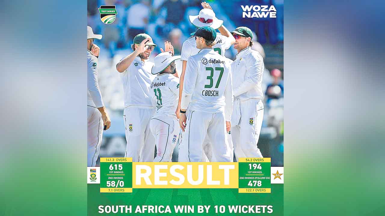 South Africa | సఫారీల మరో క్లీన్‌స్వీప్‌.. పాకిస్థాన్‌పై 2-0తో టెస్టు సిరీస్‌ కైవసం