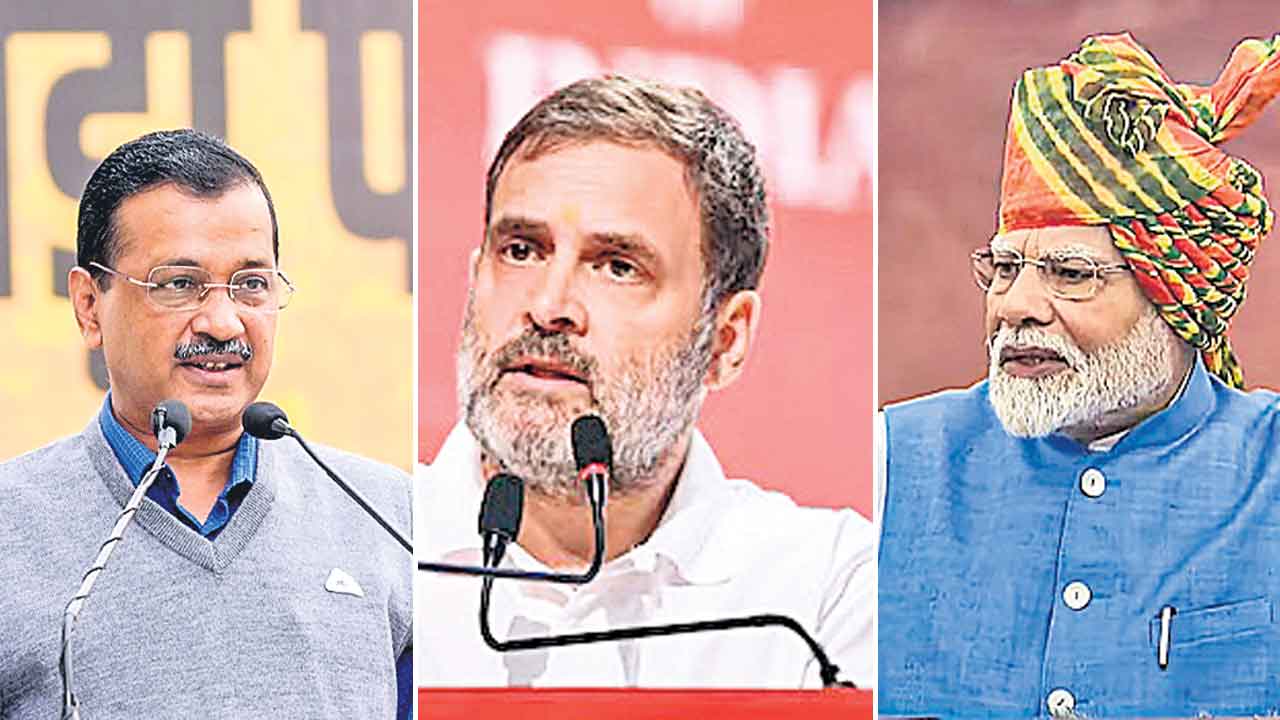 Delhi Polls | ఢిల్లీ పీఠం కోసం.. ఉచితాలతో గాలం.. ఓట్ల వేటలో పార్టీలు..!