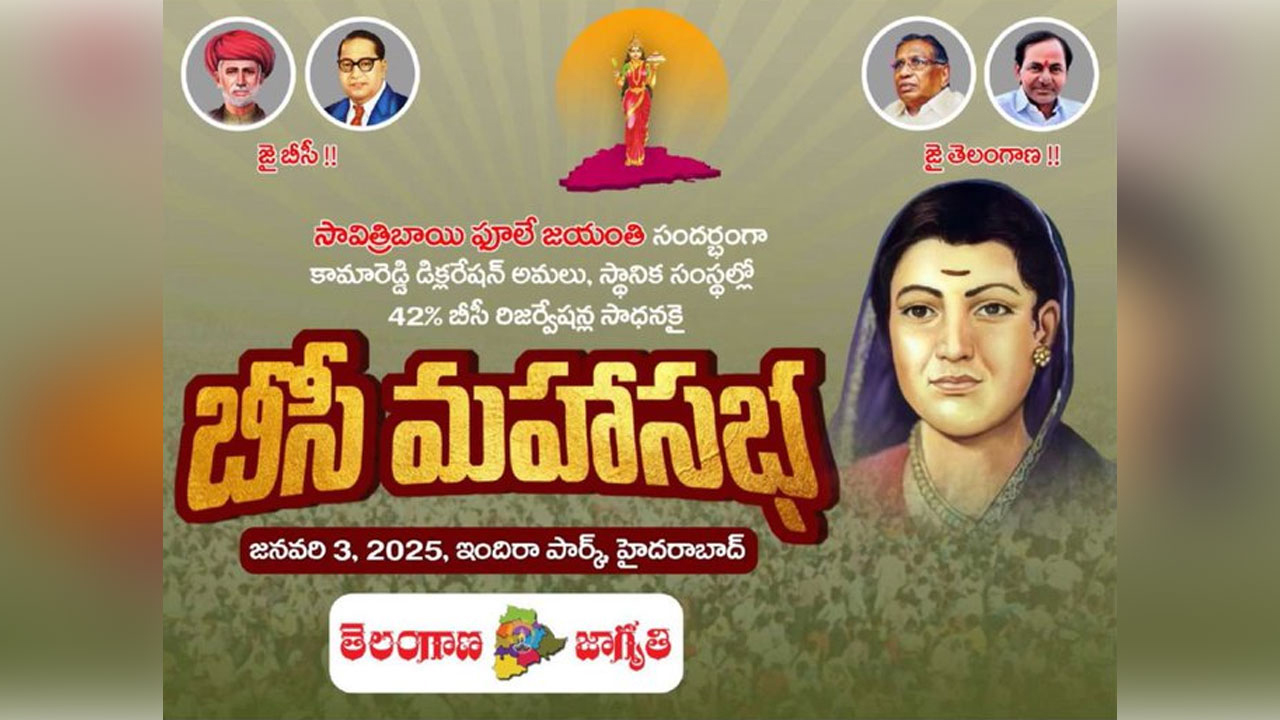 BC Mahasabha | రేపటి తెలంగాణ జాగృతి ‘బీసీ మహాసభ’కు పోలీసుల అనుమతి..