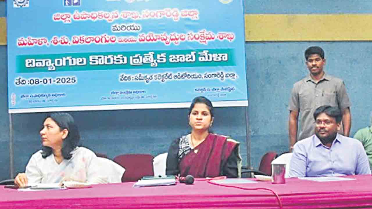 దివ్యాంగుల జాబ్‌మేళాకు స్పందన