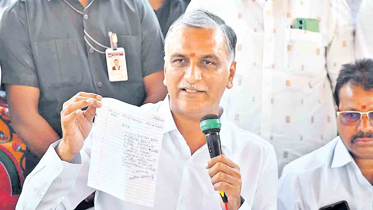Harish Rao | దరఖాస్తులు ఎన్నిసార్లు ఇయ్యాలె?.. రేషన్‌కార్డులకు ఇచ్చిన అప్లికేషన్లు ఏమైనయ్‌?: హరీశ్‌రావు