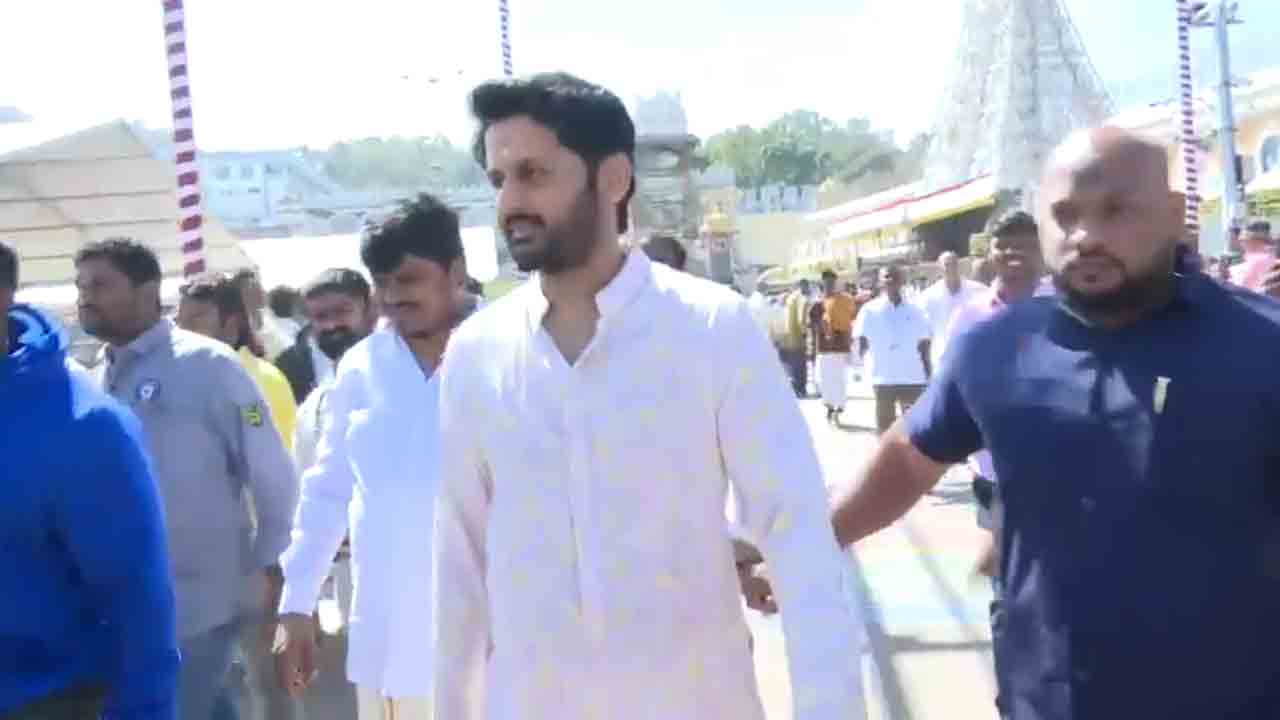 Actor Nithiin | తిరుమల శ్రీవారిని దర్శించుకున్న నటుడు నితిన్