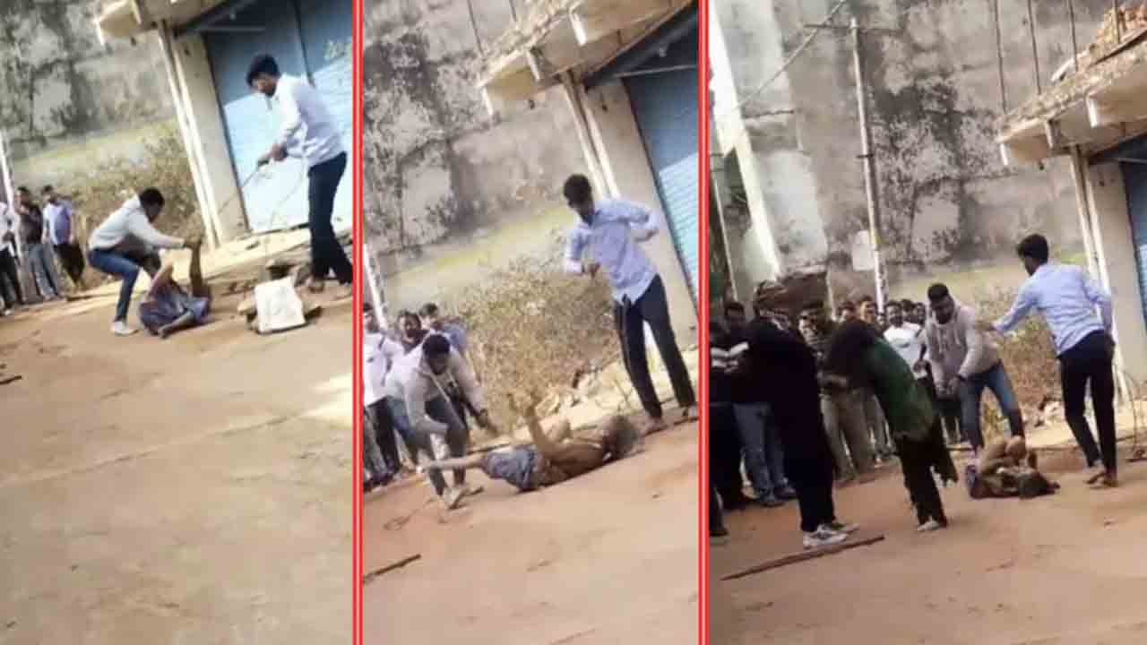 Woman, Daughter Tied and Thrashed | మహిళ, కుమార్తెను దారుణంగా కొట్టిన కొందరు..   వీడియో వైరల్‌