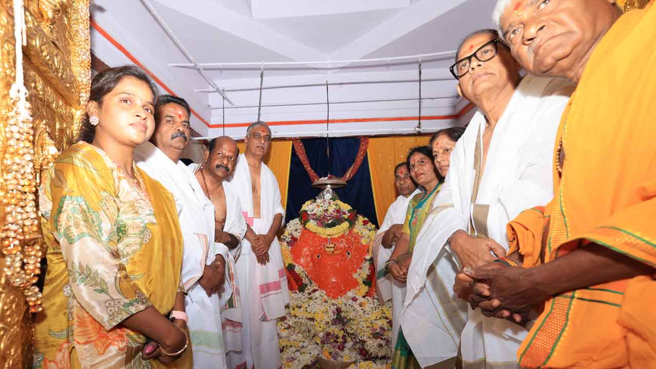 Harish Rao | రేజింతల్ సిద్ధి వినాయక ఆలయంలో హరీశ్‌రావు పూజలు