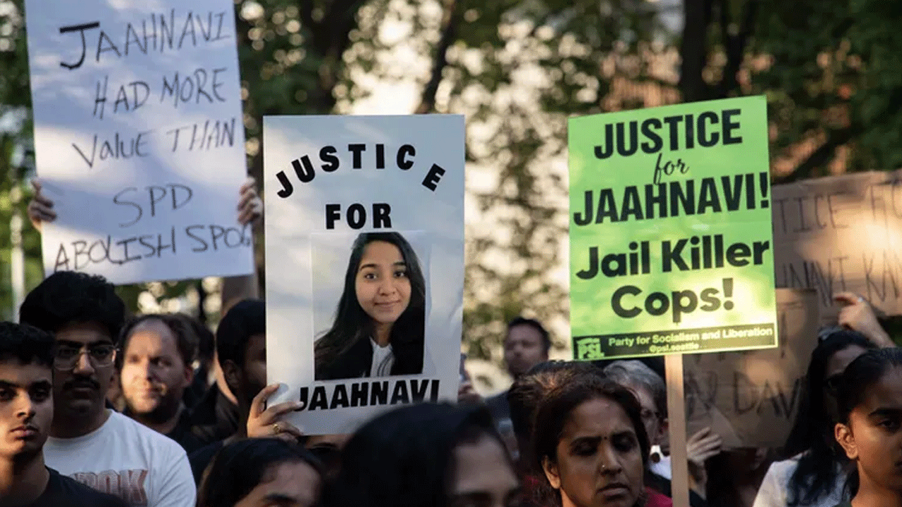 Jaahnavi Kandula: జాహ్న‌వి కారు ప్ర‌మాదం కేసులో అమెరికా పోలీసుపై వేటు