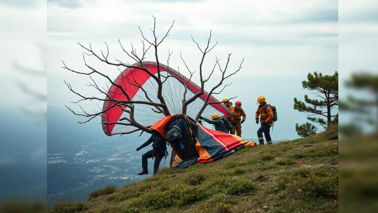 పారాైగ్లెడింగ్‌లో టూరిస్ట్‌, శిక్షకుడు దుర్మరణం