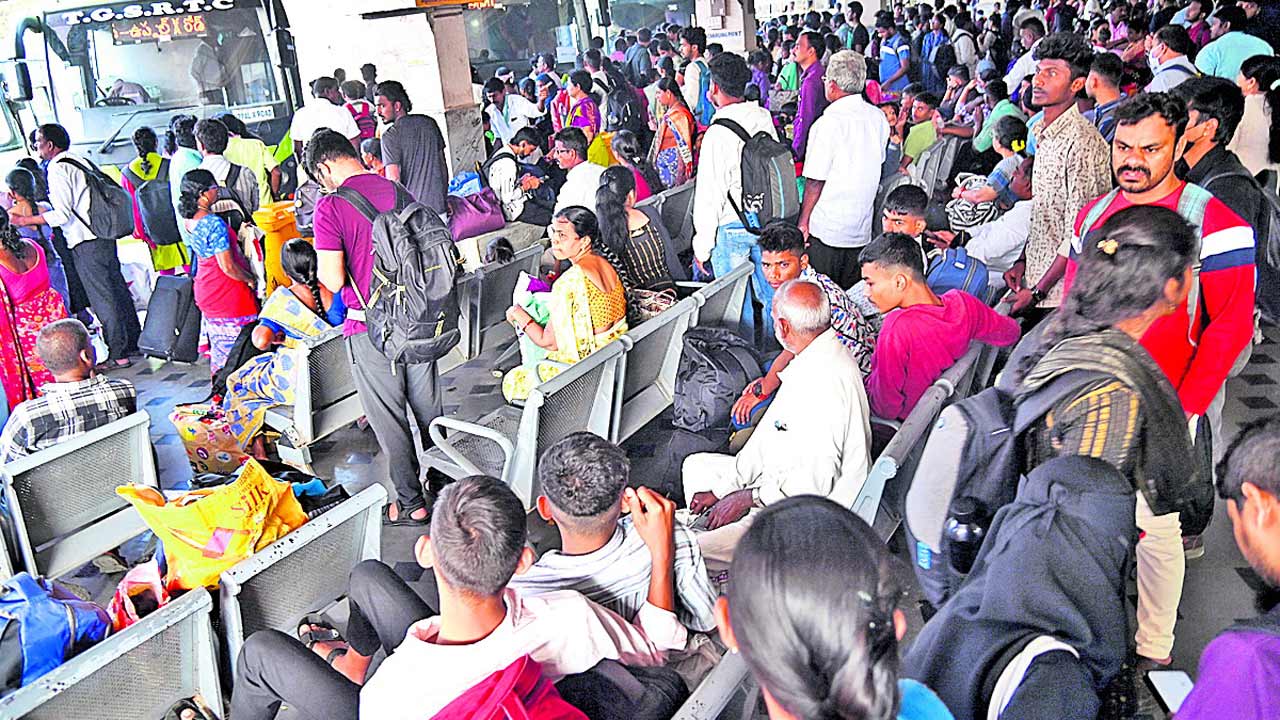 తిరుగు ప్రయాణ పాట్లు..