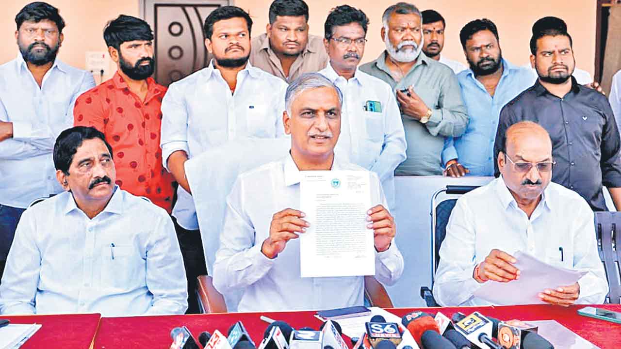 Harish Rao | సన్నవడ్ల బోనస్‌కు ఎగనామం.. రైతులను దగా చేసిన కాంగ్రెస్‌ సర్కార్‌: హరీశ్‌రావు