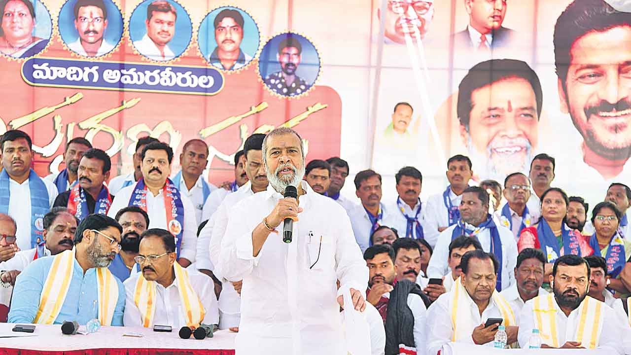 అసమానతలతోనే ఆందోళనలుమంత్రి దామోదర రాజనర్సింహ