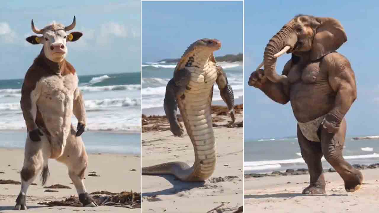 Animals | జంతువులు మనుషుల్లా నడిస్తే.. వైరలవుతున్న వీడియో