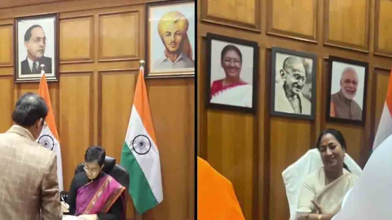 అంబేద్కర్‌ ఫొటో తొలగించి మోదీ ఫొటోనా?