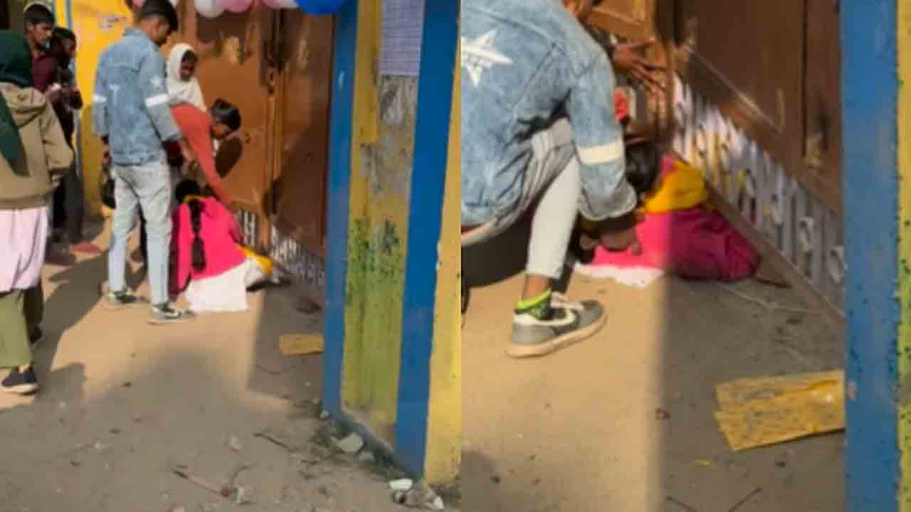 Watch: పరీక్షా కేంద్రానికి ఆలస్యంగా చేరుకున్న అభ్యర్థిని.. గేట్లు మూసేయడంతో ఆమె ఏం చేసిందంటే?