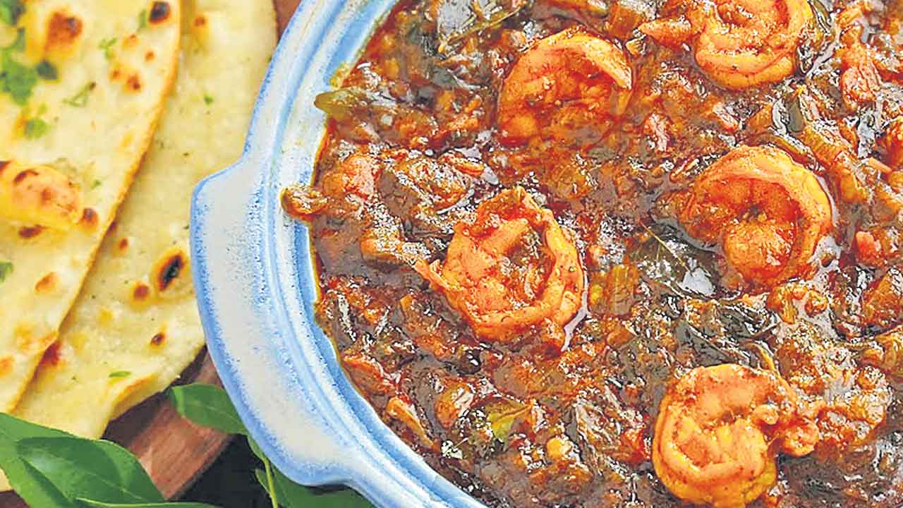 గోంగూర రొయ్యల ఇగురు