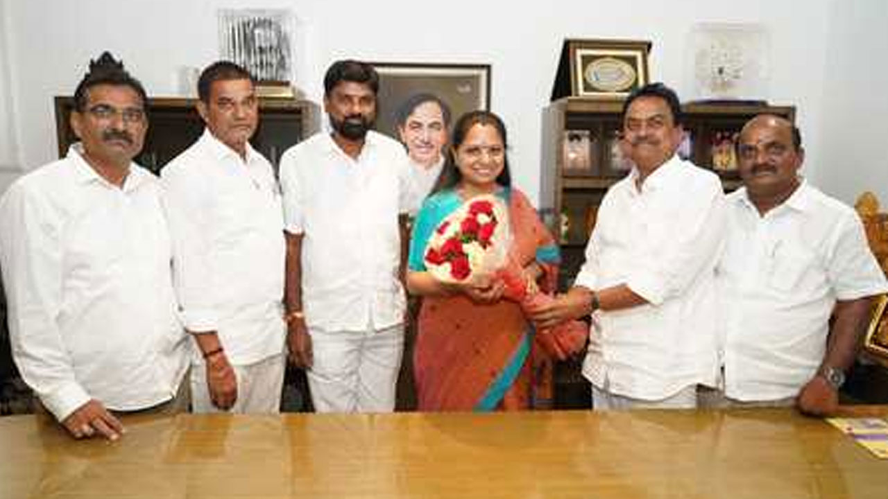 MLC Kavitha | ఎమ్మెల్సీ కవితను కలిసిన మాజీ ఎమ్మెల్యే జనార్దన్‌ గౌడ్‌.. ఎమ్మెల్సీ ఎన్నికలపై చర్చ