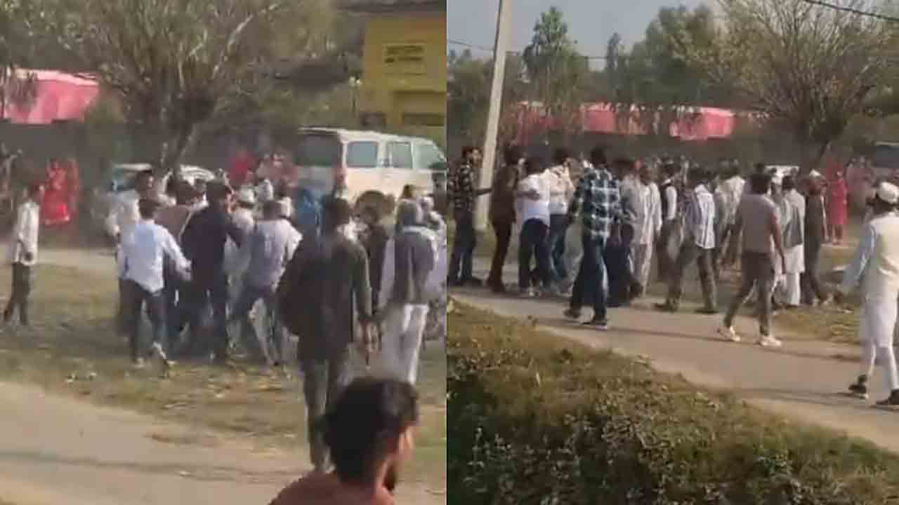 Watch: పెళ్లి విందు ఆలస్యంపై ఘర్షణ.. కొట్టుకున్న ఇరువర్గాల వ్యక్తులు