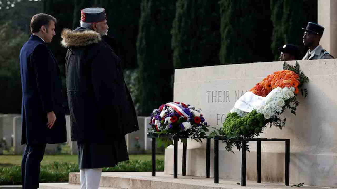 PM Modi | ఫ్రాన్స్‌లో భారత అమరవీరులకు ప్రధాని మోదీ నివాళులు