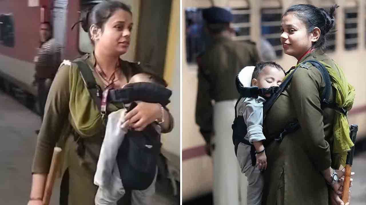 RPF Constable | రైల్వే స్టేషన్‌లో తొక్కిసలాట.. బిడ్డను ఎత్తుకుని విధులు నిర్వహిస్తున్న మహిళా కానిస్టేబుల్‌.. VIDEO