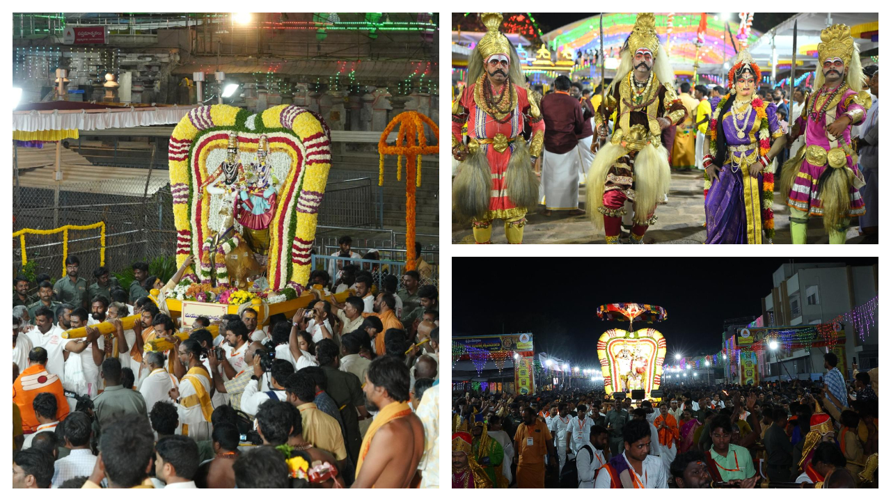 Srisailam Temple | నేత్రపర్వంగా శ్రీశైల మల్లన్న బ్రహ్మోత్సవాలు.. మయూరవాహనంపై అనుగ్రహించిన ఆదిదంపతులు Photos