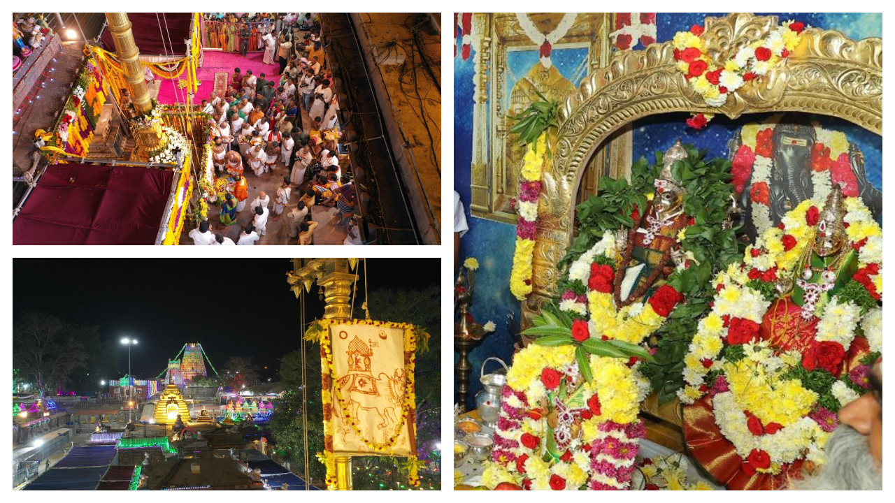 Srisailam Temple | శ్రీశైలంలో ధ్వజారోహణం ప్రారంభమైన మహాశివరాత్రి బ్రహ్మోత్సవాలు.. Photos